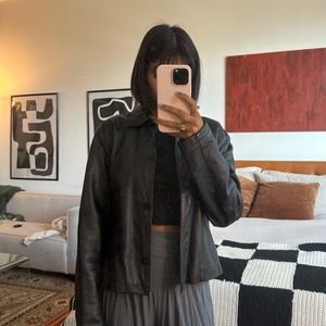 Vintage Leather Blazer